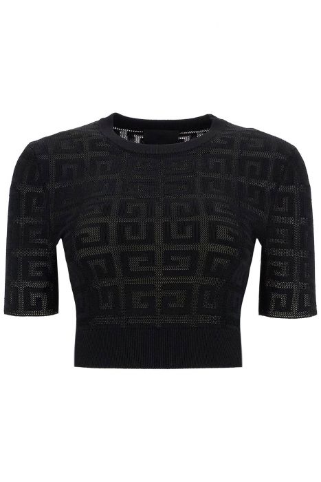 givenchy 4g knit crop top in