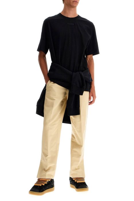 lanvin biker gabardine trousers