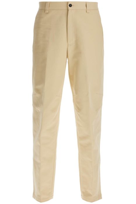 lanvin biker gabardine trousers