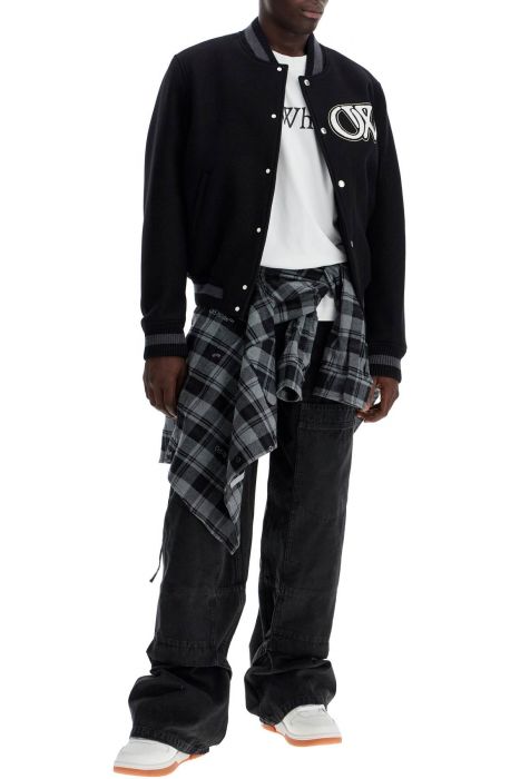 off-white carpenter canvas pants in