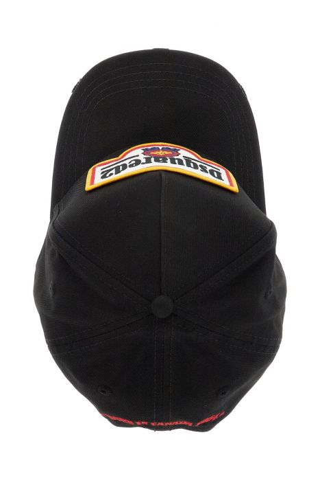 dsquared2 cotton gabardine baseball cap with