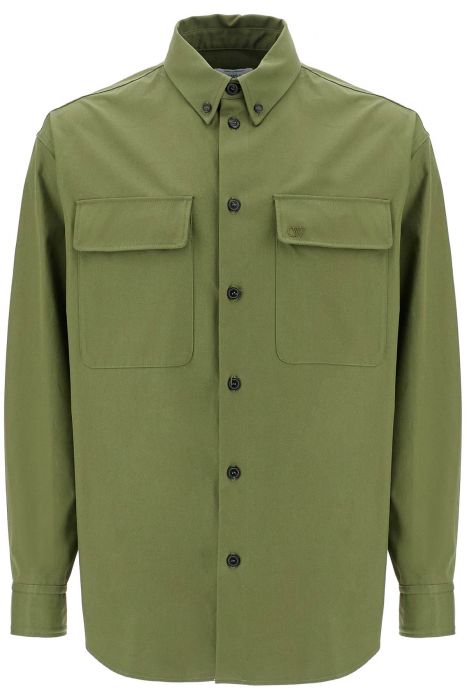 off-white gabardine oversh