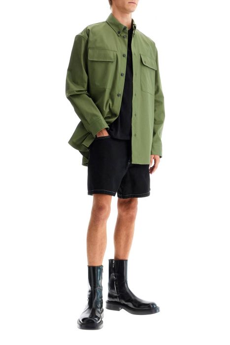 off-white gabardine oversh