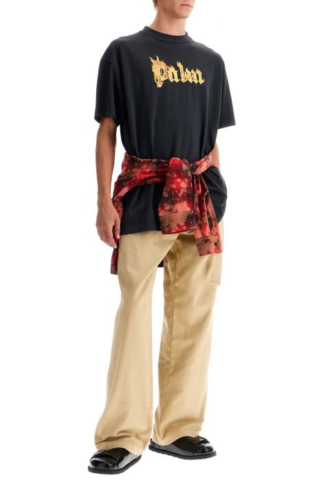 palm angels 'burning logo t-shirt
