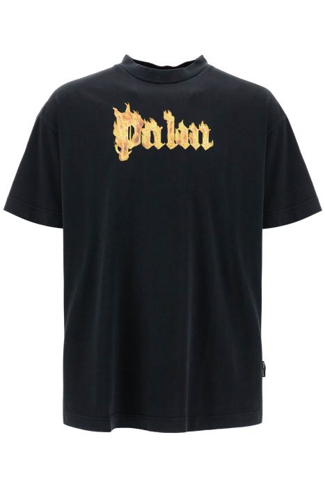 palm angels 'burning logo t-shirt