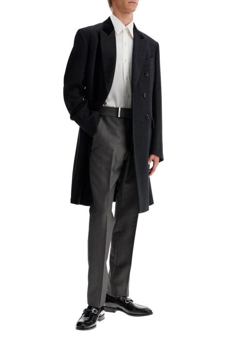 tom ford double-breasted checked coat