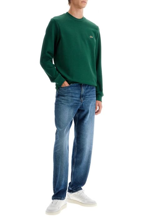 lacoste classic fit crewneck sweatshirt