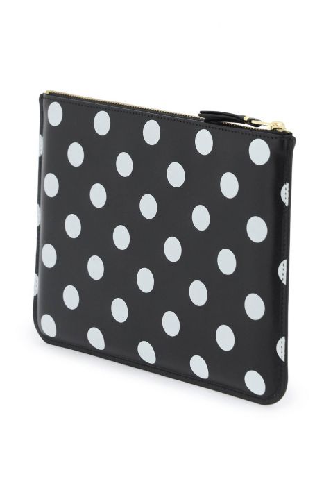 comme des garcons wallet polka dots pouch