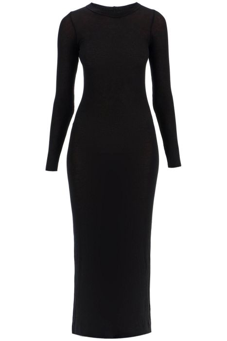 rick owens long fitted jersey dress