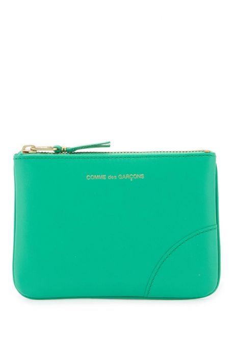 comme des garcons wallet small smooth leather pouch