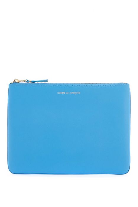 comme des garcons wallet smooth leather pouch in seven words
