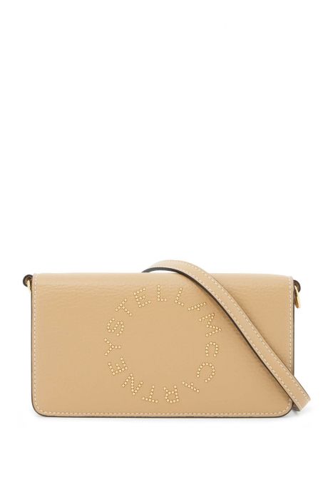 stella mccartney mini shoulder bag with logo print