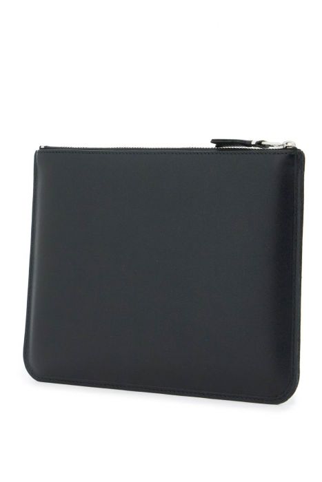 comme des garcons wallet leather pouch with large eyelet detail