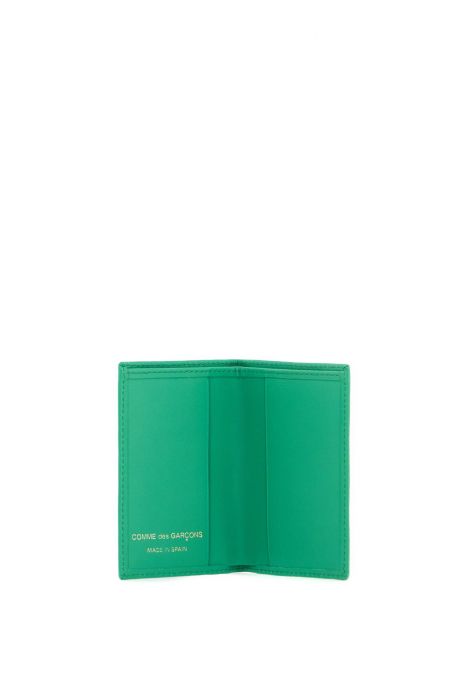comme des garcons wallet leather compact wallet
