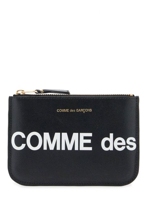 comme des garcons wallet huge logo pouch