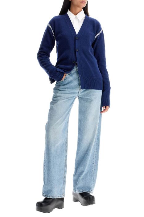 marni cardigan with stitching details