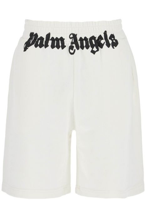 palm angels sporty bermuda shorts with logo print