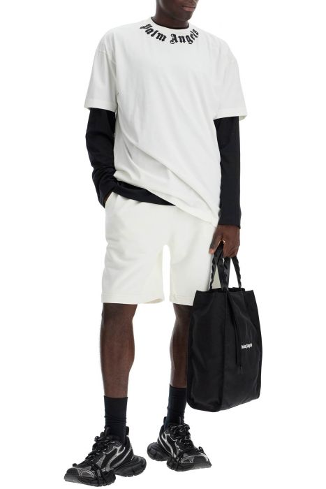 palm angels sporty bermuda shorts with logo print