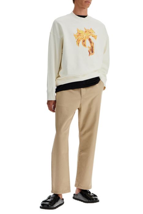 palm angels 'burning palm oversized sweat
