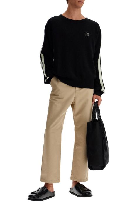 palm angels track band pullover sweater with
