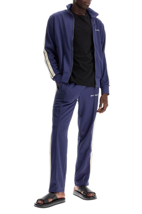 palm angels contrast band track jacket with nine words