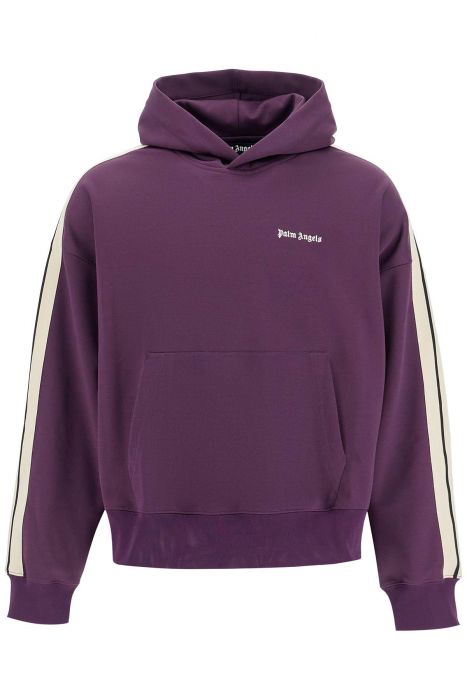 palm angels boxy sweatshirt with stripes