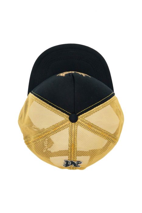 palm angels 'burning palm trucker hat