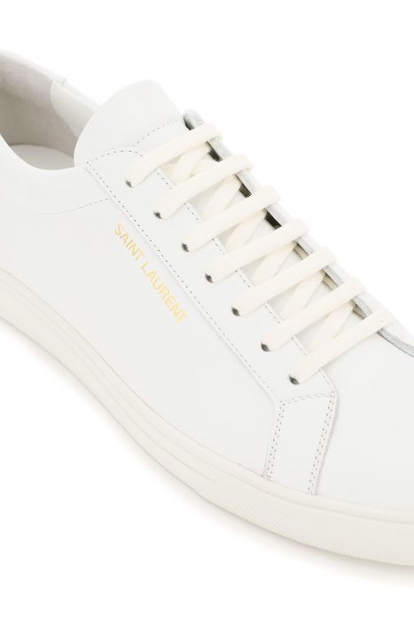 saint laurent smooth leather andy sneakers
