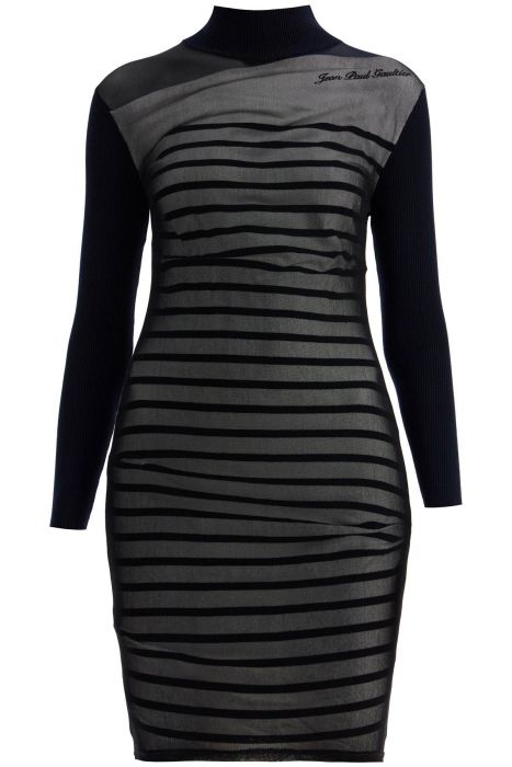 jean paul gaultier 'striped mini dress in two