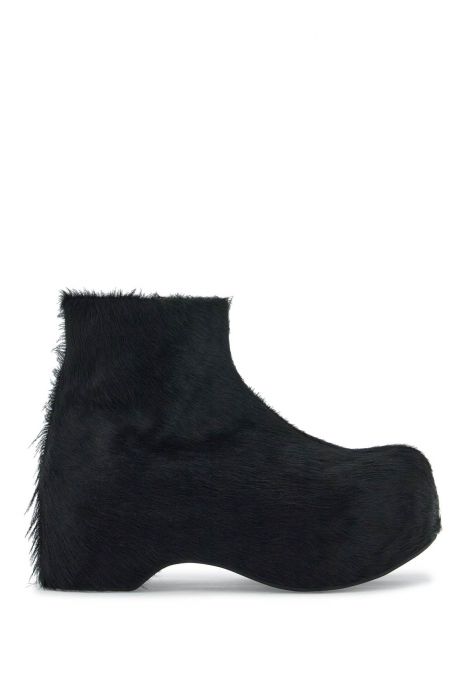 marni 'long-haired chunky ankle boots