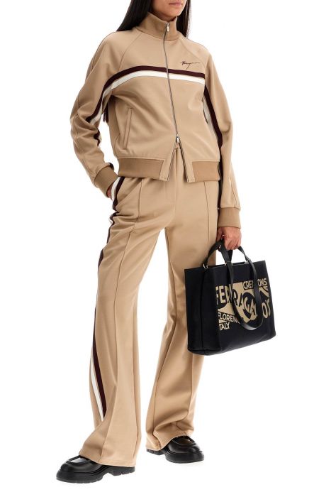 ferragamo track joggers with side bands