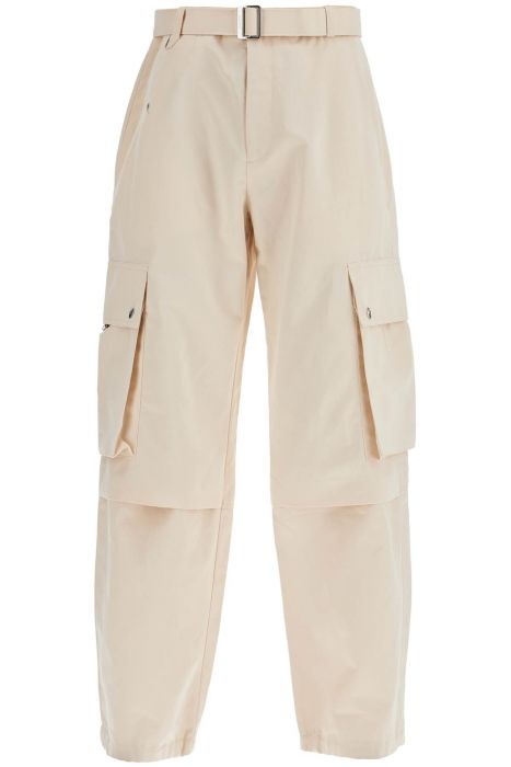 jacquemus cargo gabardine trousers in eight