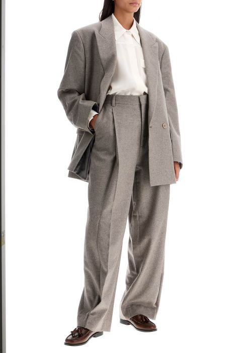 filippa k wide leg flannel trousers for men or