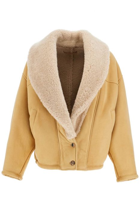 golden goose shearling margot jacket