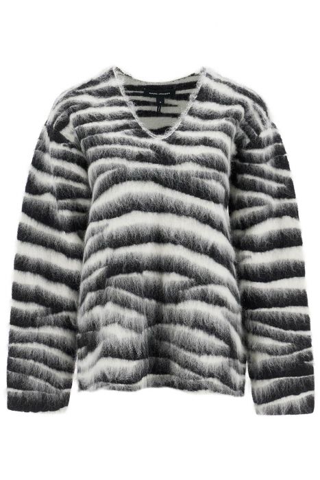 marc jacobs zebra print wool and mohair