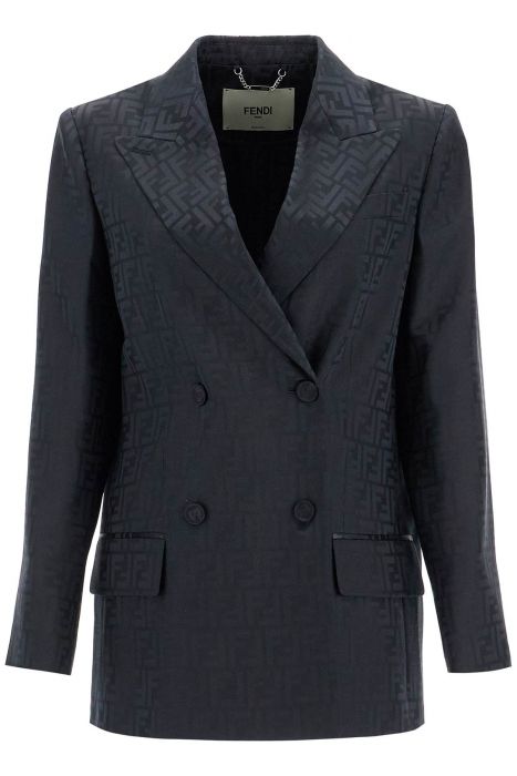 fendi satin crepe ff blazer