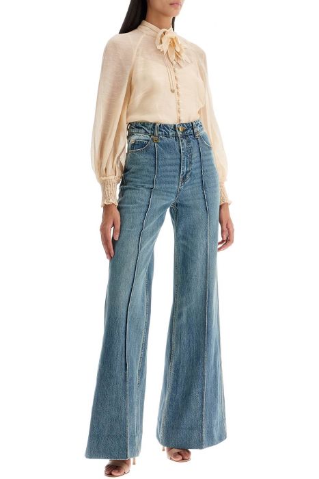 zimmermann wide leg jeans illustration design product