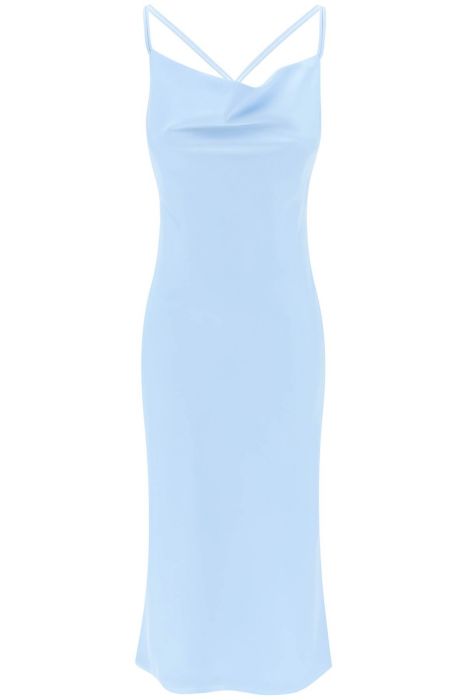 rotate satin midi slip dress for a