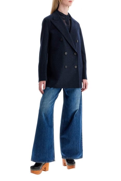 harris wharf london double-breasted cashmere coat