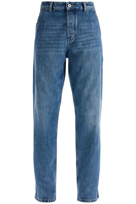 bottega veneta vintage denim cargo jeans in classic style