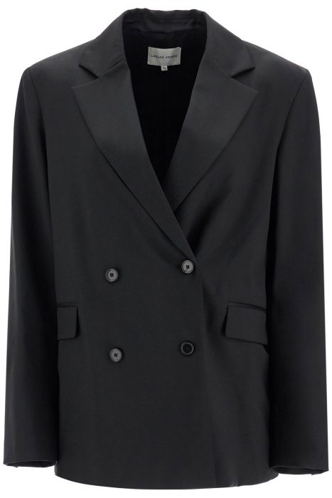 loulou studio double-breasted wool fresco bl