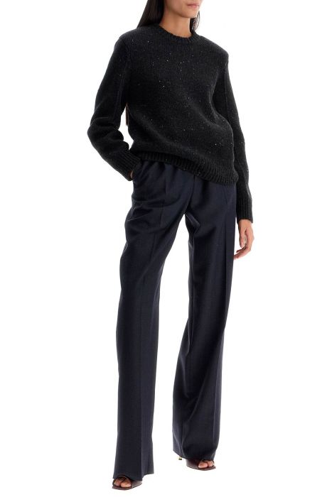 bottega veneta padded shoulder pullover sweater