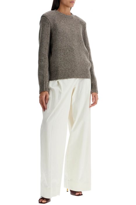 bottega veneta padded shoulder pullover sweater