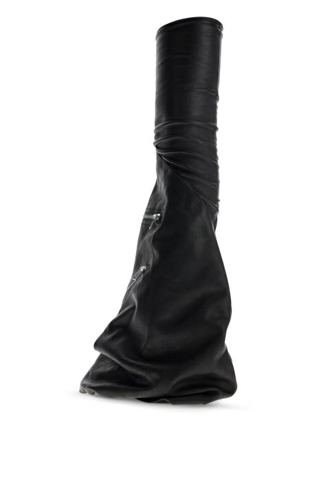 rick owens cargo flares sneak leather boots