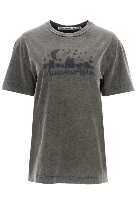 alexander wang vintage skyline t-shirt with