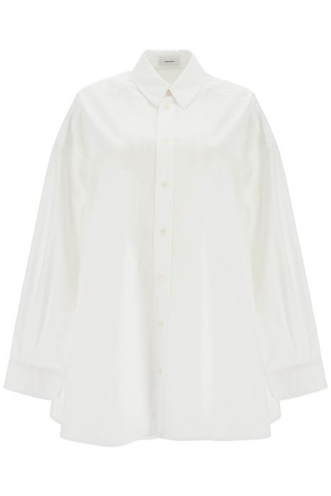 wardrobe.nyc mini shirt dress with button closure