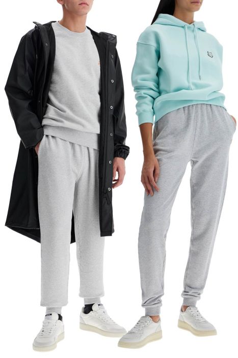 maison kitsune fox head jogging pants