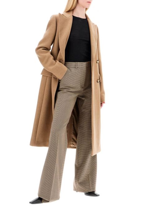 sportmax double-breasted cashmere blend coat
