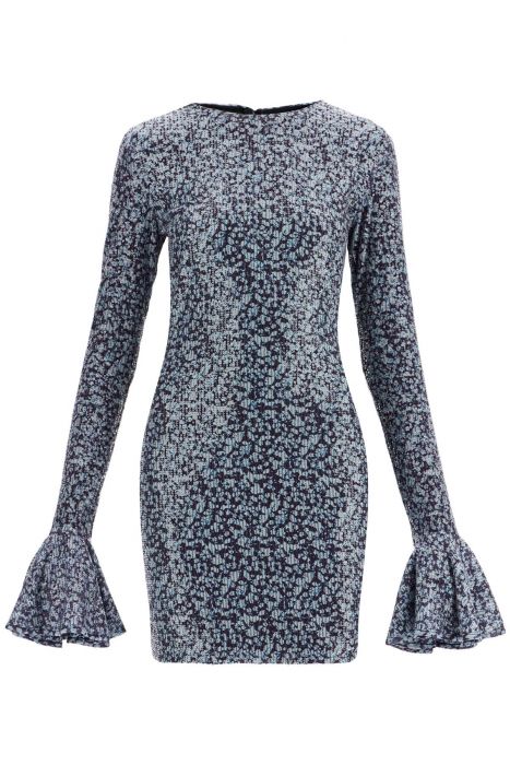 rotate open-back sequin mini dress