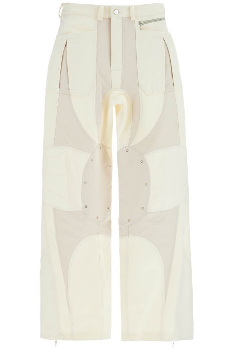 mugler patchwork cargo pants with